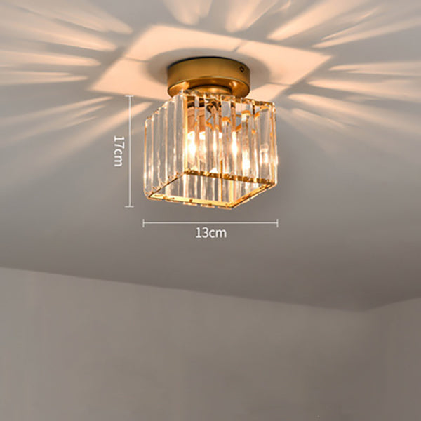 Plafondlamp Kristal Zwart Zilver Goud E27 Opbouw Modern Hal Woonkamer | Restfield