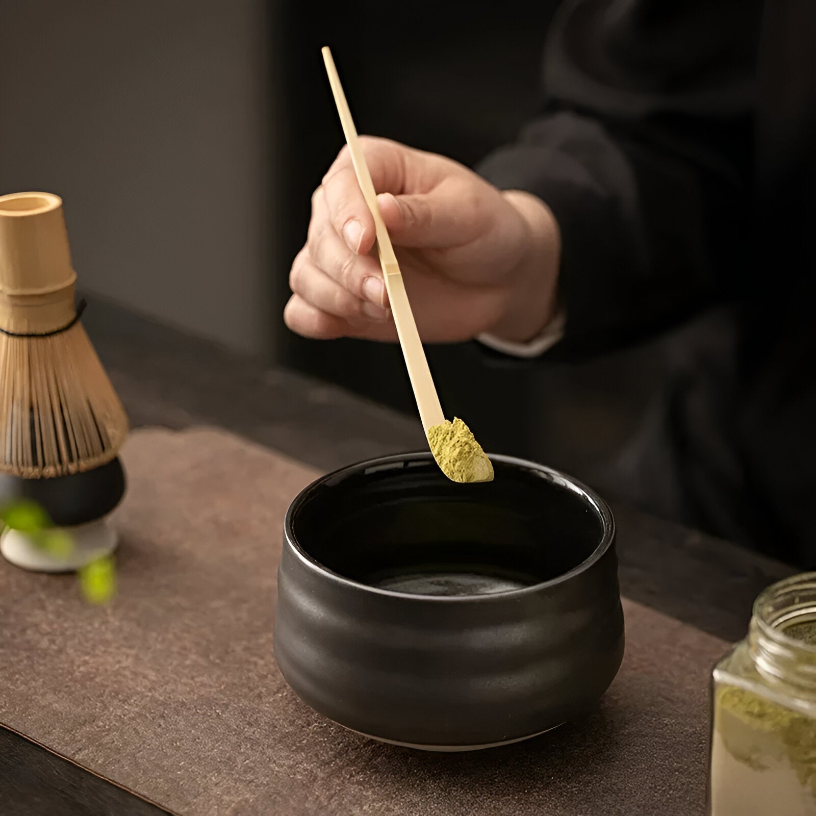 Matcha Set 4 Delig Keramiek Met Bamboe Klopper | Restfield