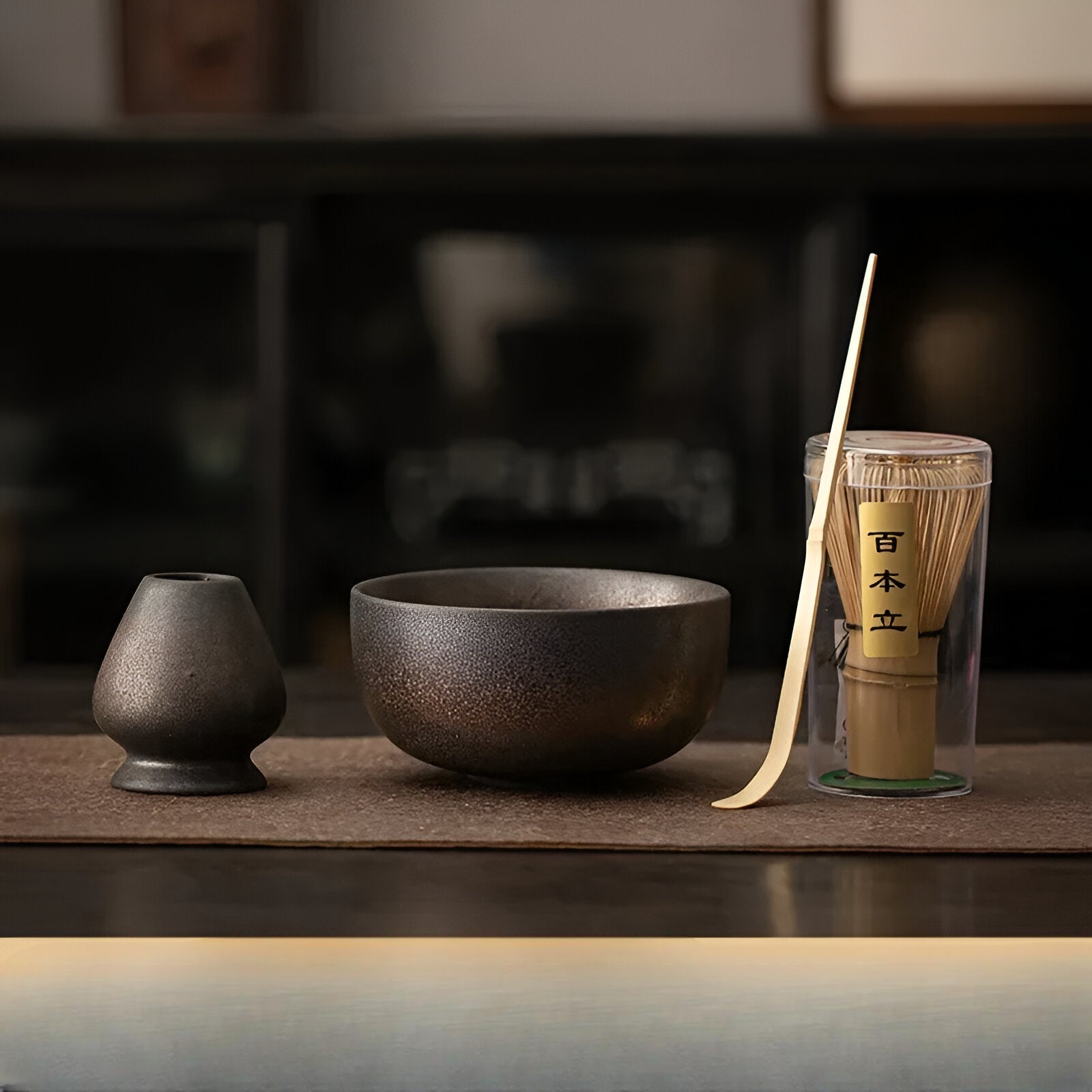 Matcha Set 4 Delig Keramiek Met Bamboe Klopper | Restfield