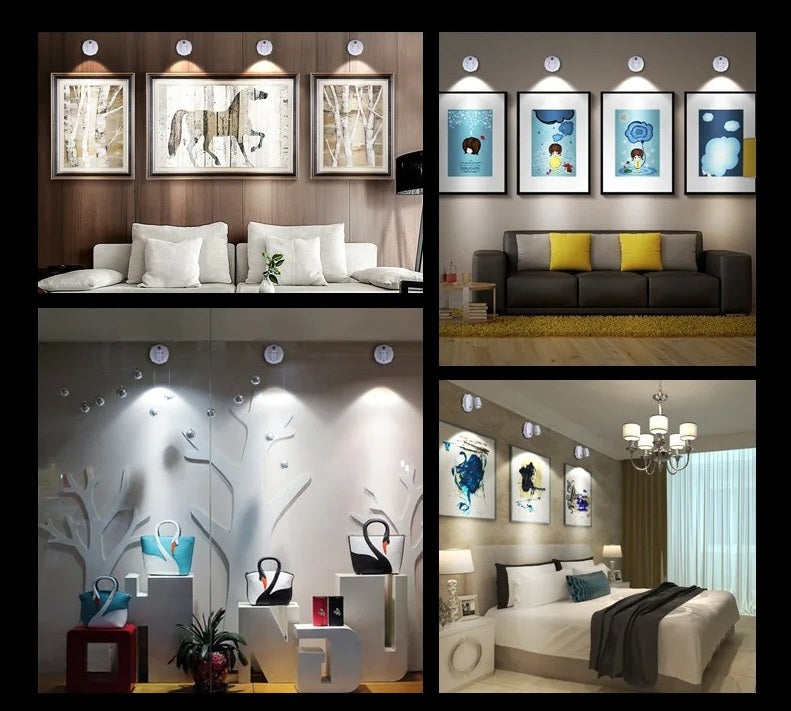 Draadloze LED spot met afstandsbediening en dimfunctie | Restfield