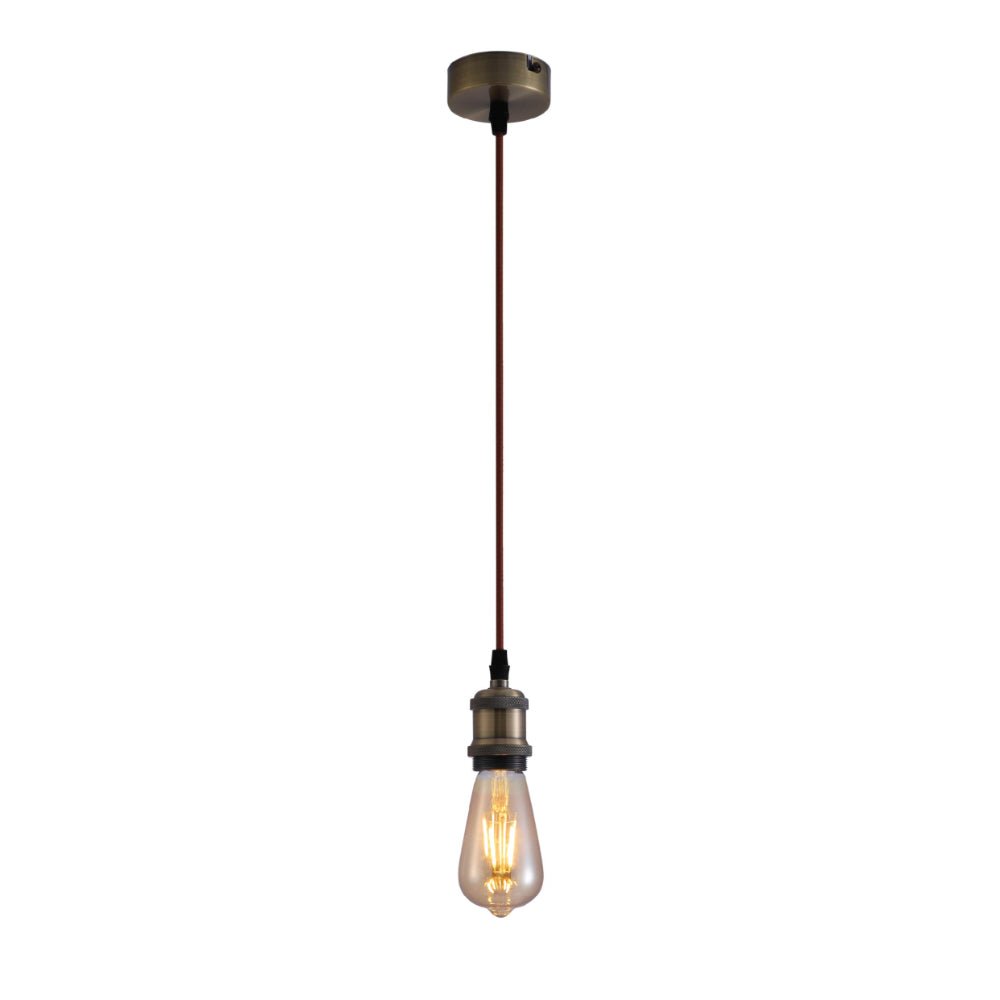 Hanglamp Vintage Industrieel Retro E27 Antiek Rood Brons Goud Nikkel Dimbaar Verstelbaar | Restfield