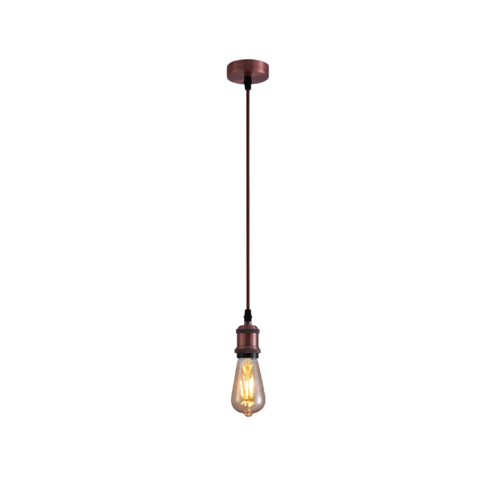 Hanglamp Vintage Industrieel Retro E27 Antiek Rood Brons Goud Nikkel Dimbaar Verstelbaar | Restfield