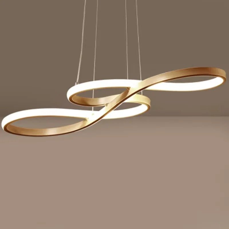 Hanglamp LED Ringen Dimbaar Afstandsbediening Aluminium Eetkamer Woonkamer Modern