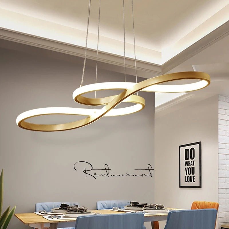 Hanglamp LED Ringen Dimbaar Afstandsbediening Aluminium Eetkamer Woonkamer Modern