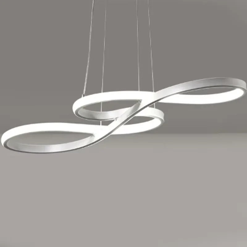 Hanglamp LED Ringen Dimbaar Afstandsbediening Aluminium Eetkamer Woonkamer Modern