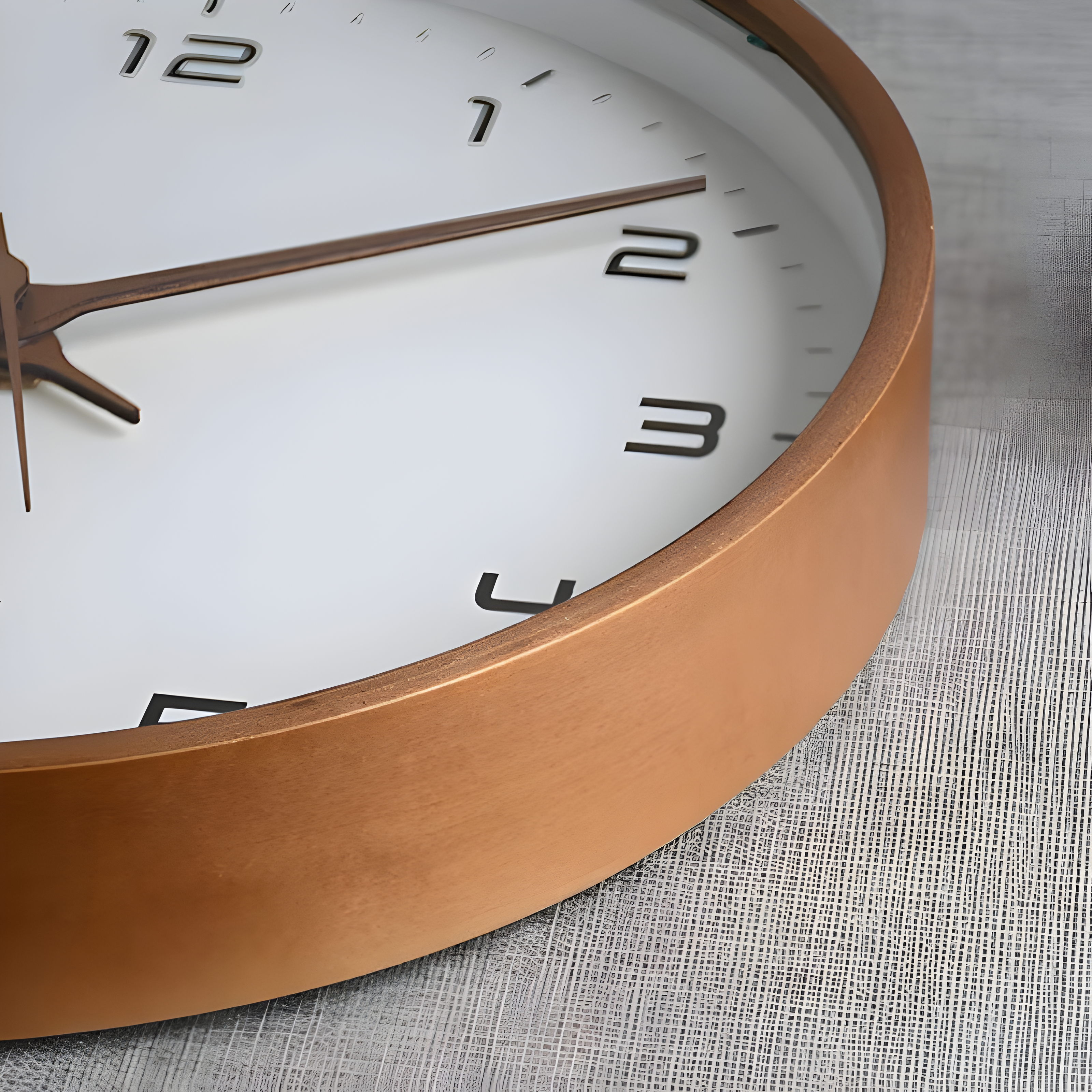 Moderne ronde houten wandklok met stilzwijgend uurwerk voor woonkamer, keuken en slaapkamer | Restfield