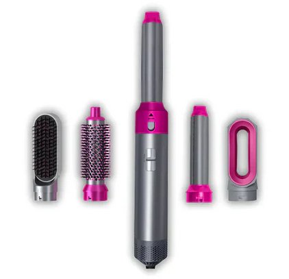 Professionele 5-in-1 airstyler met opzetstukken en luchttechnologie voor drogen, krullen, volume en glad haar | Restfield