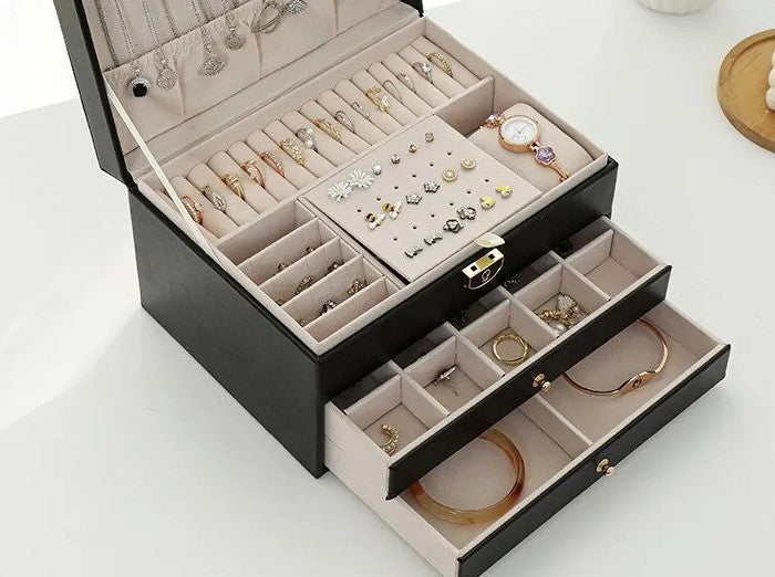 Luxe Sieradendoos met Meerdere Lagen – Elegante Opbergbox voor Sieraden | Restfield