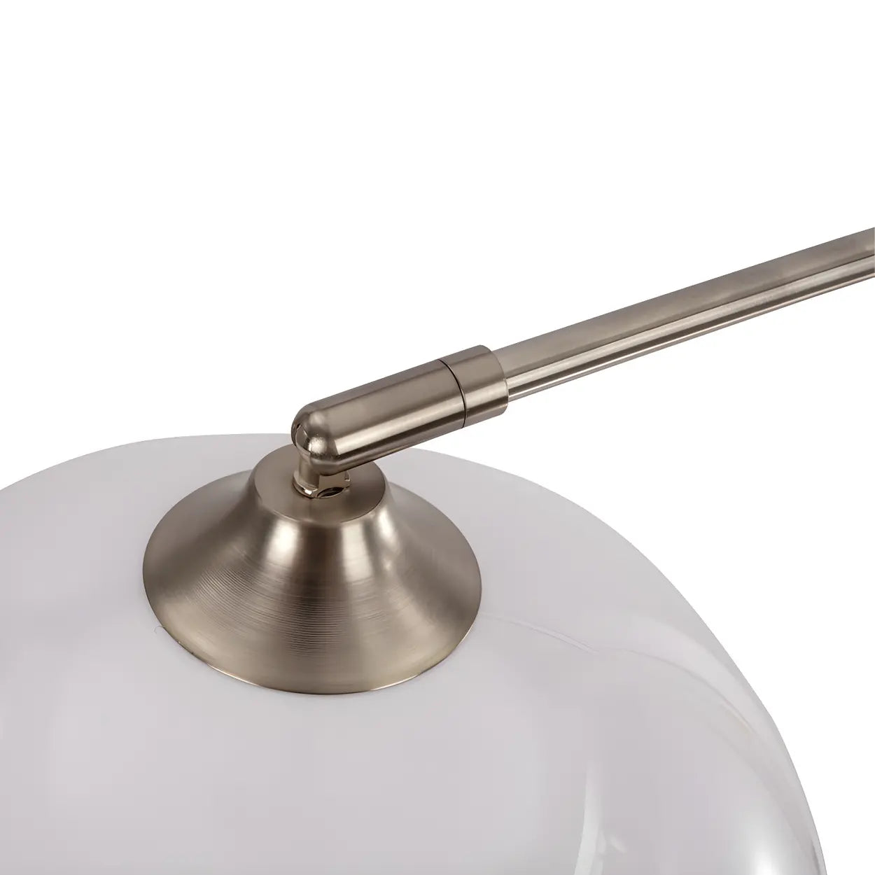 Moderne Boog Vloerlamp met Acryl Koepelkap en Metalen Frame 220 cm Hoog voor Woonkamer en Leeshoek | Restfield