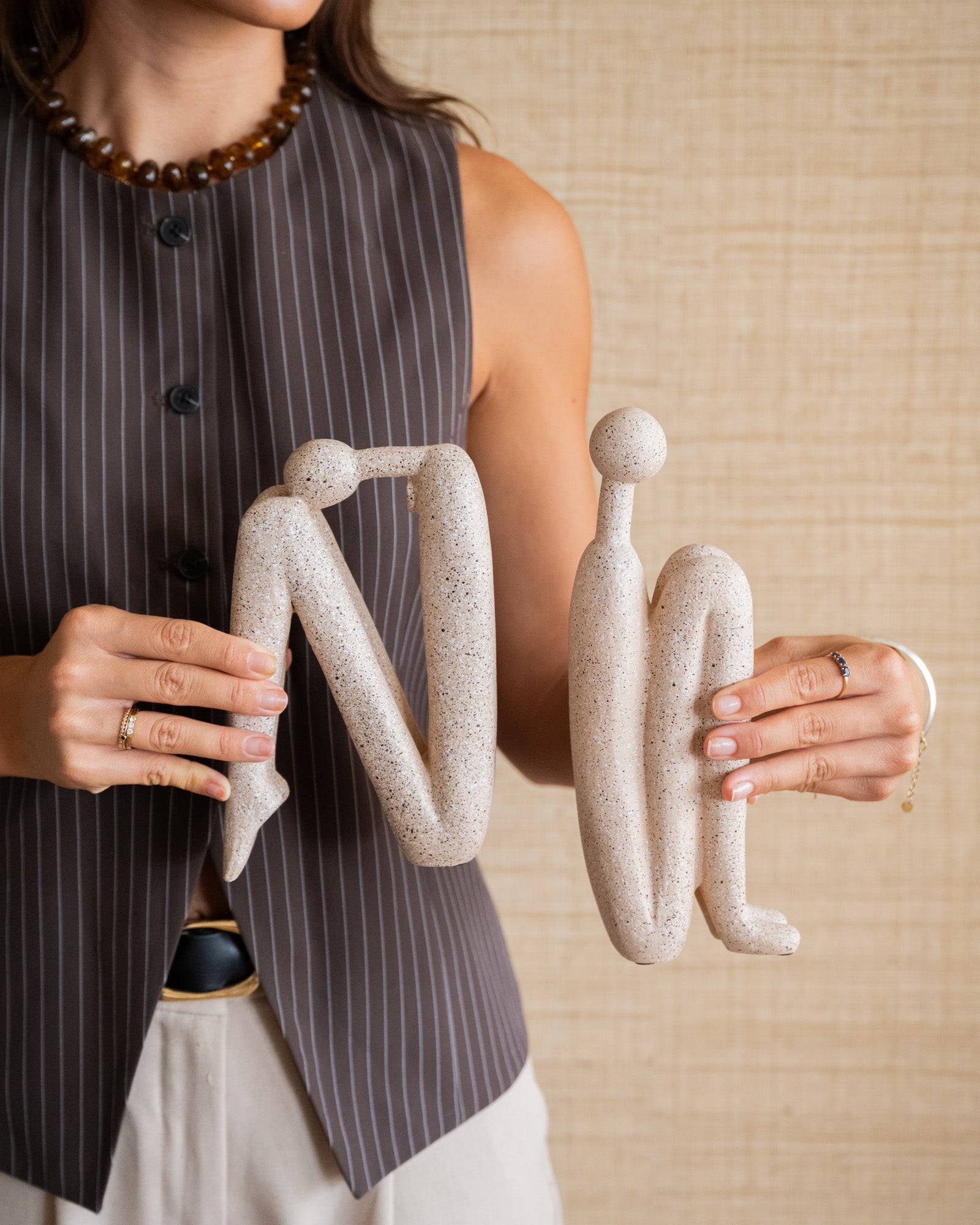 Serre-livres Sculpture Ensemble Résine Poly Moderne Design 27cm Décoratif | Restfield