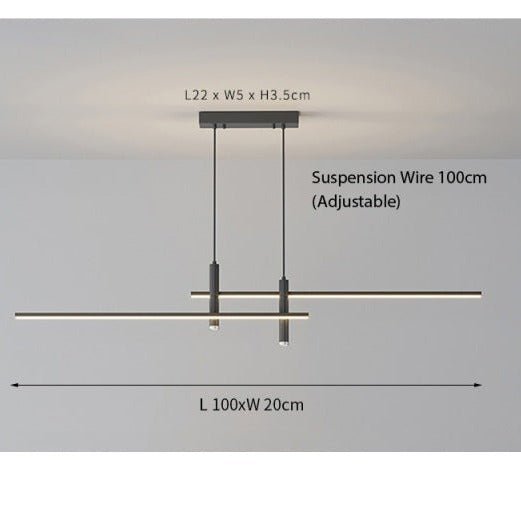 Hanglamp Lineair LED Dimbaar Verstelbaar 100-150cm Aluminium | Restfield