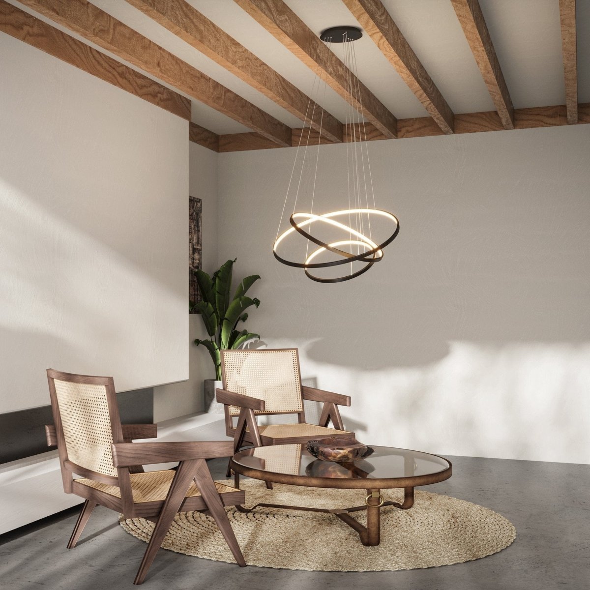 LED Hanglamp Ringen 70-55-40cm Dimbaar Aluminium Design | Restfield