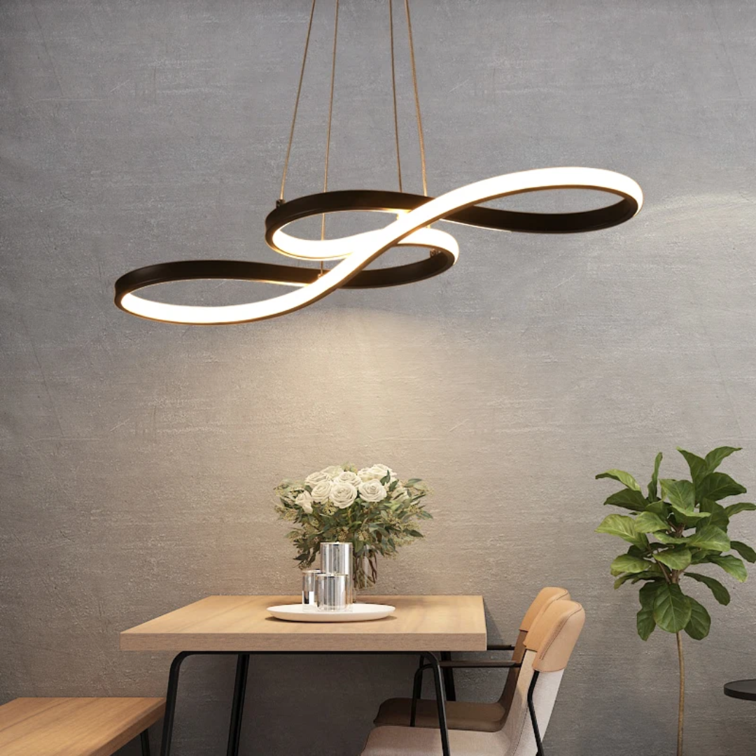 Hanglamp LED Ringen Dimbaar Afstandsbediening Aluminium Eetkamer Woonkamer Modern