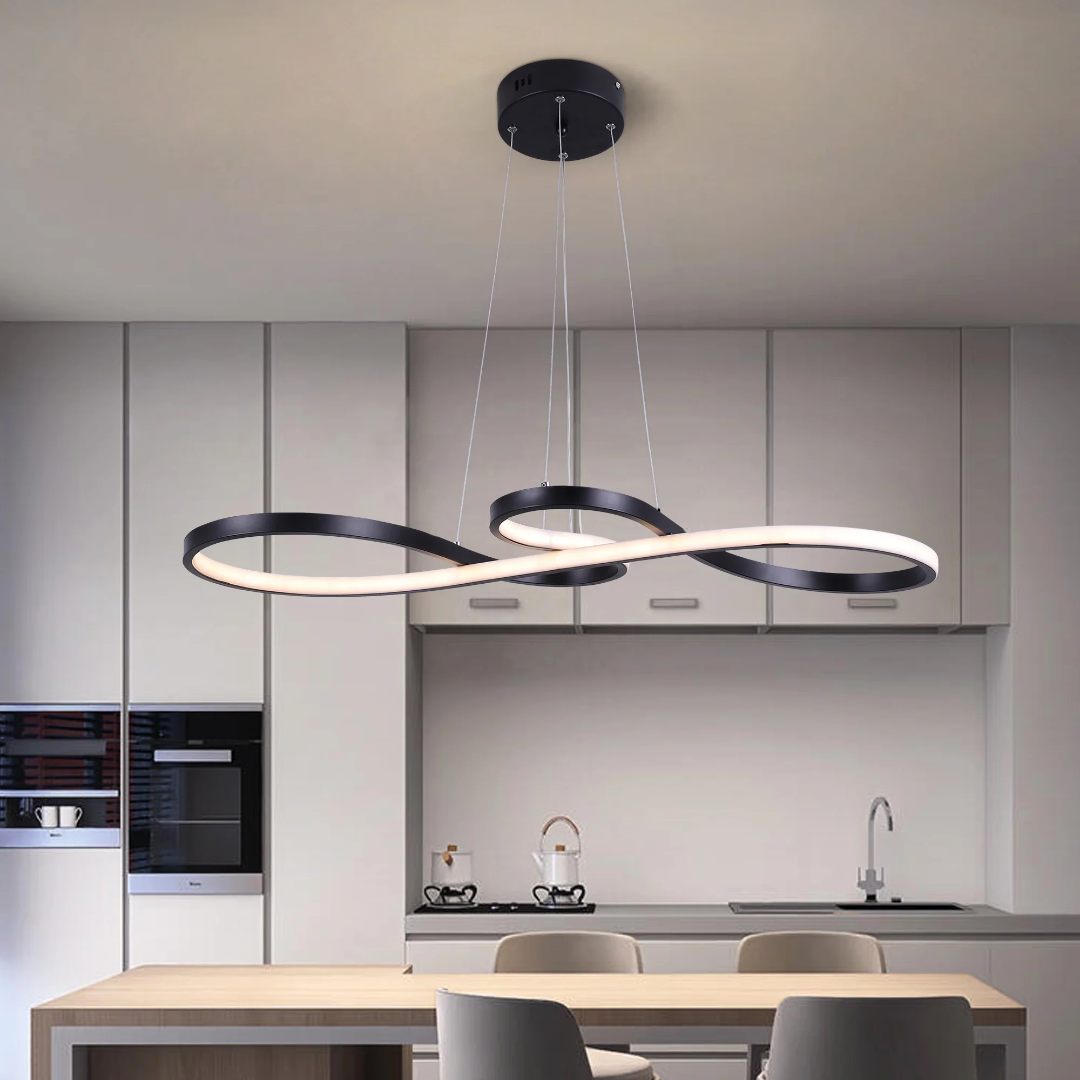 Hanglamp LED Ringen Dimbaar Afstandsbediening Aluminium Eetkamer Woonkamer Modern
