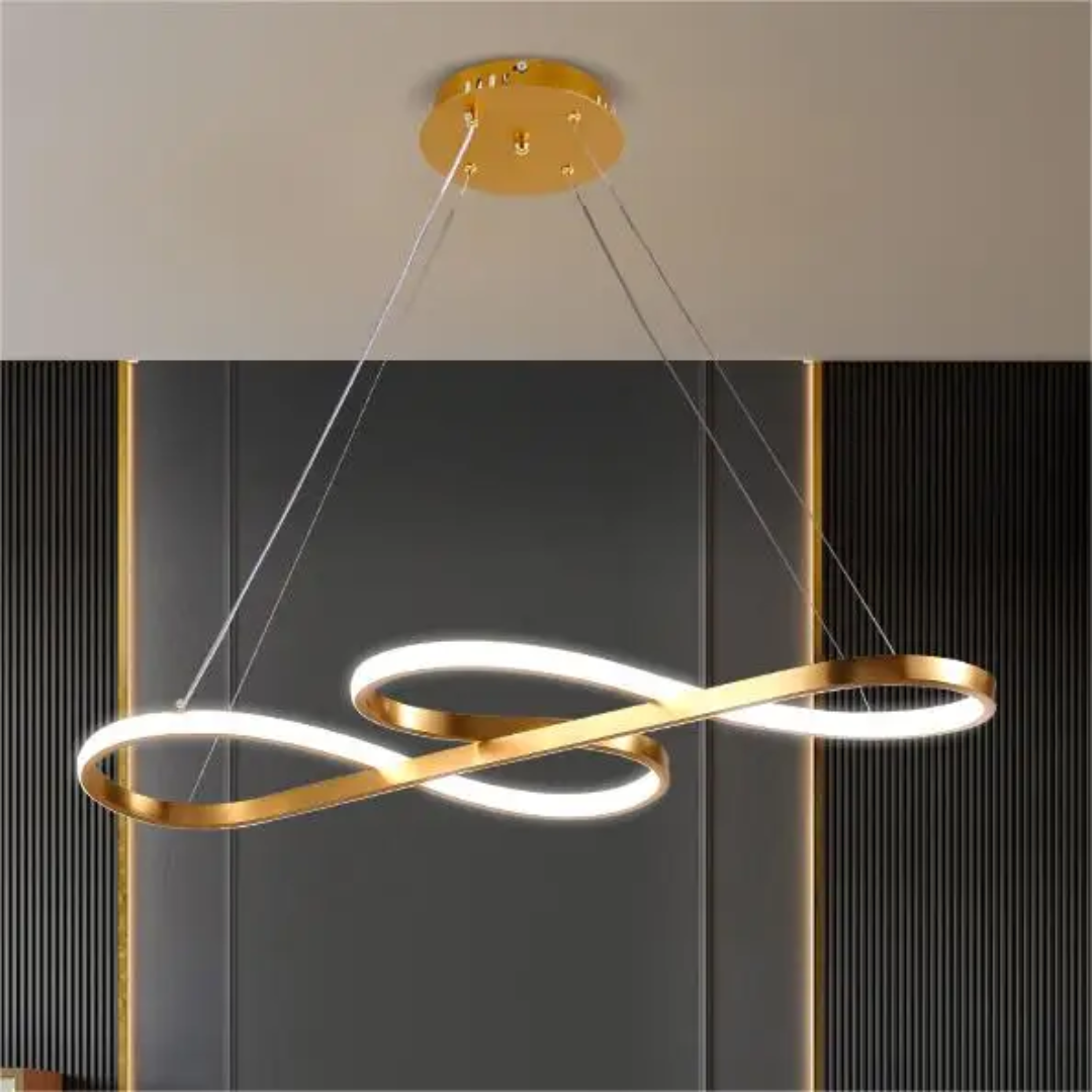 Hanglamp LED Ringen Dimbaar Afstandsbediening Aluminium Eetkamer Woonkamer Modern
