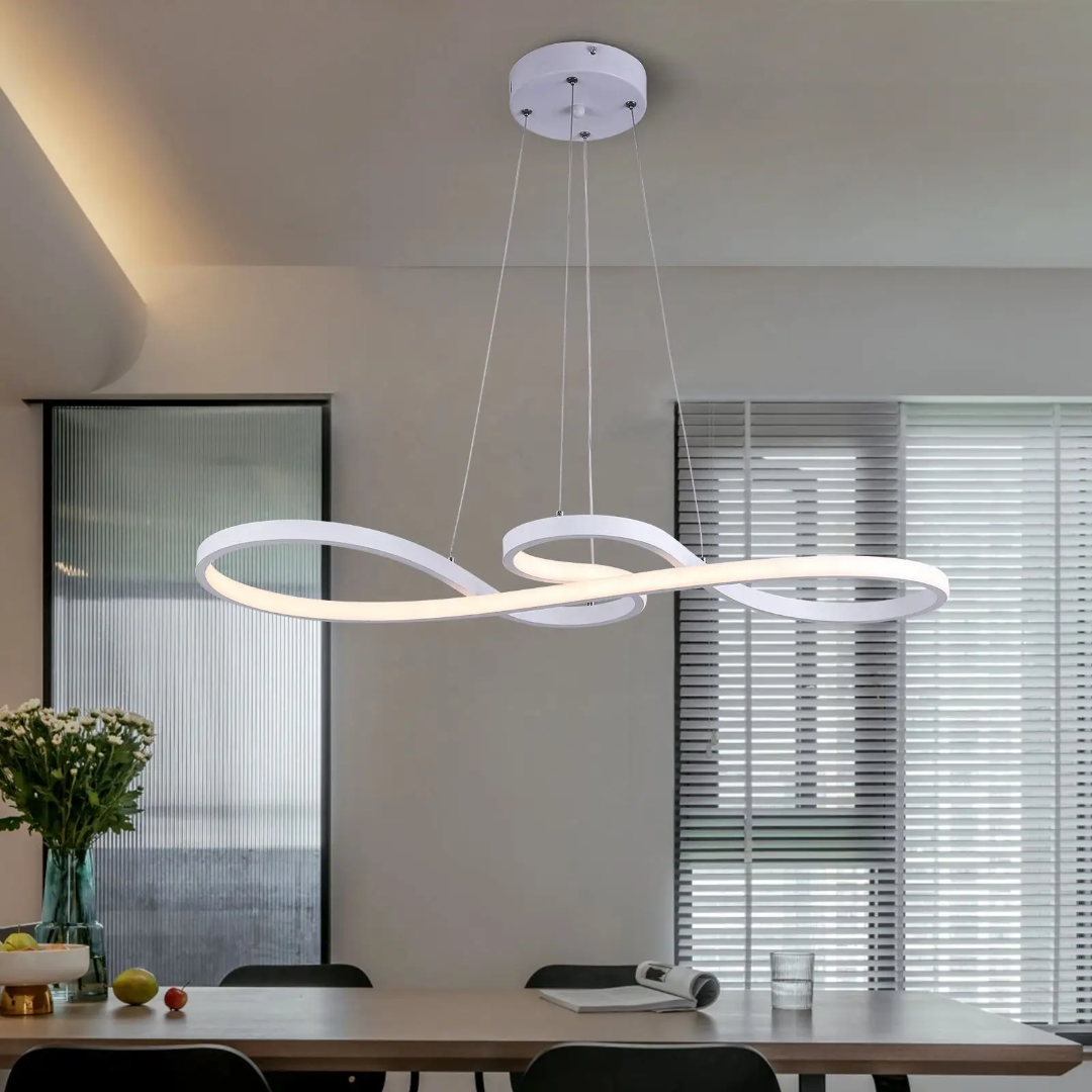 Hanglamp LED Ringen Dimbaar Afstandsbediening Aluminium Eetkamer Woonkamer Modern
