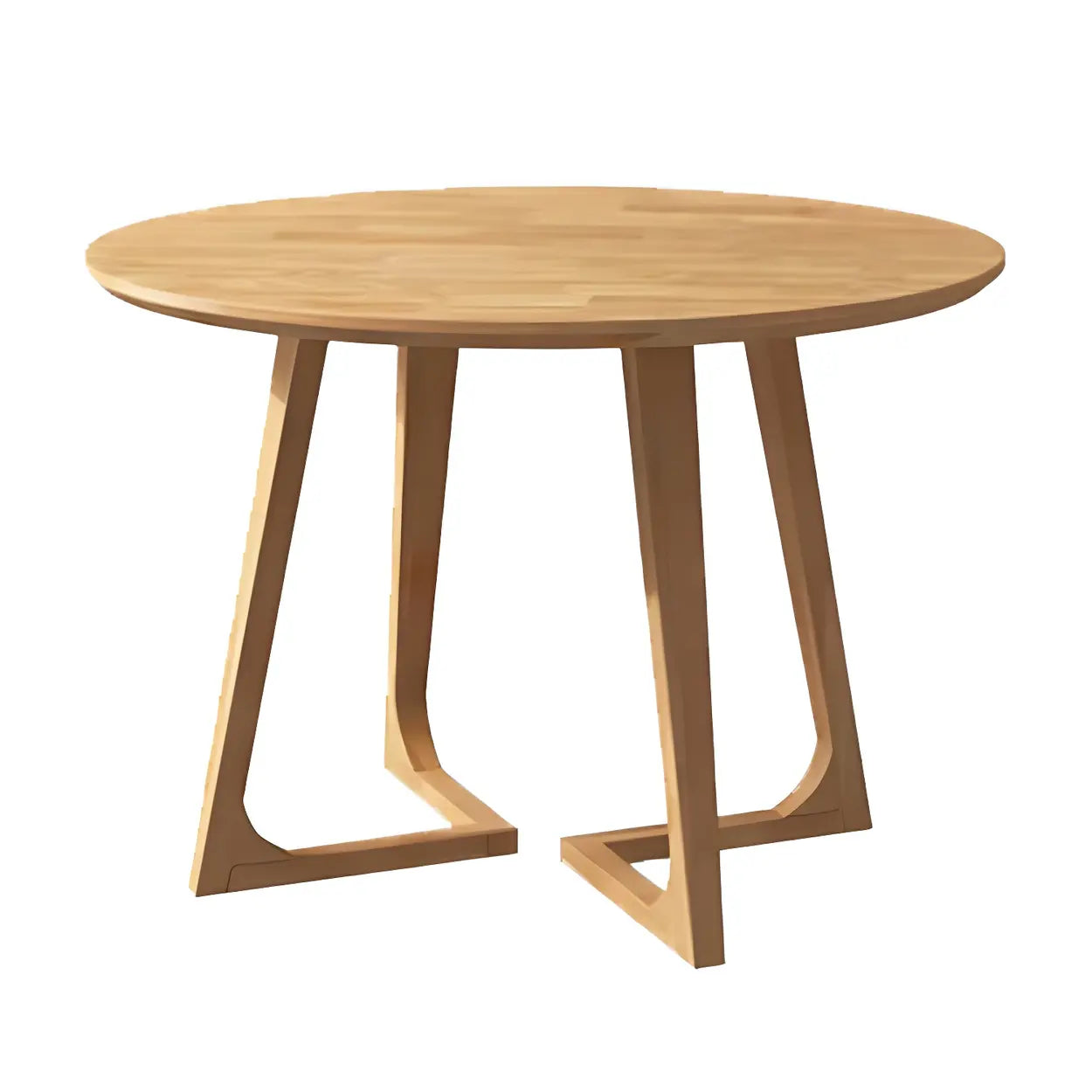 Ronde Houten Eettafel met Interlock Onderstel – Moderne Kleine Dining Tafel in Walnoot of Naturel | Restfield