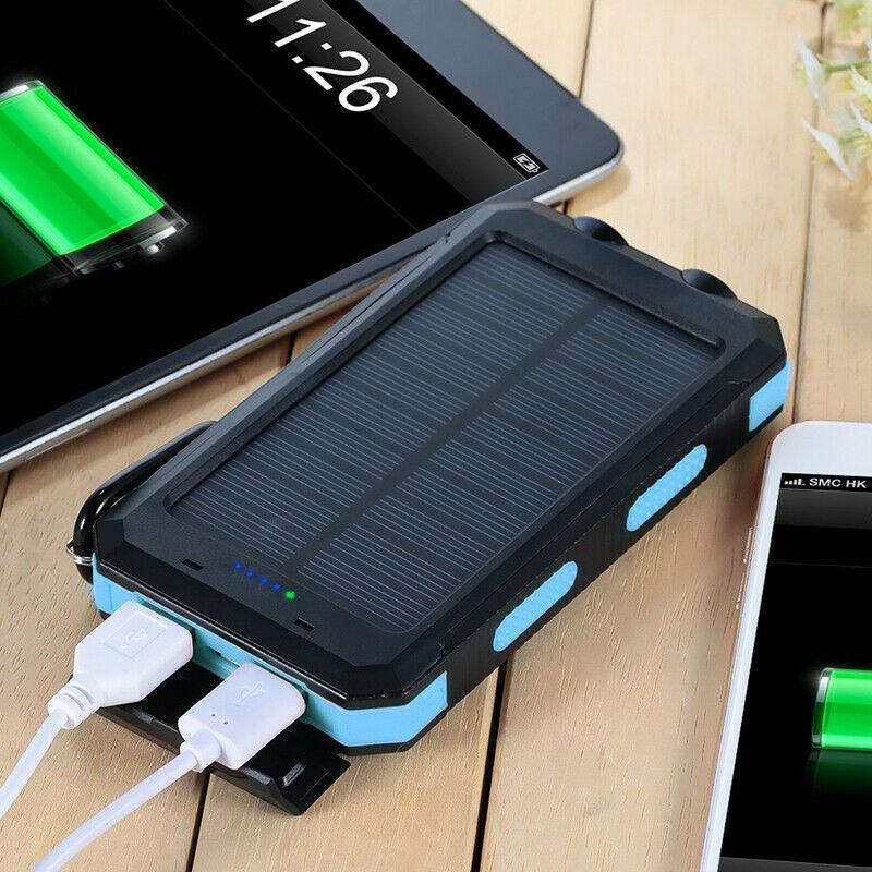 Zonnepaneel Powerbank Met 500.000mAh Capaciteit, Dubbele USB Poorten En Waterdichte Behuizing Voor Outdoor En Noodstroom | Restfield