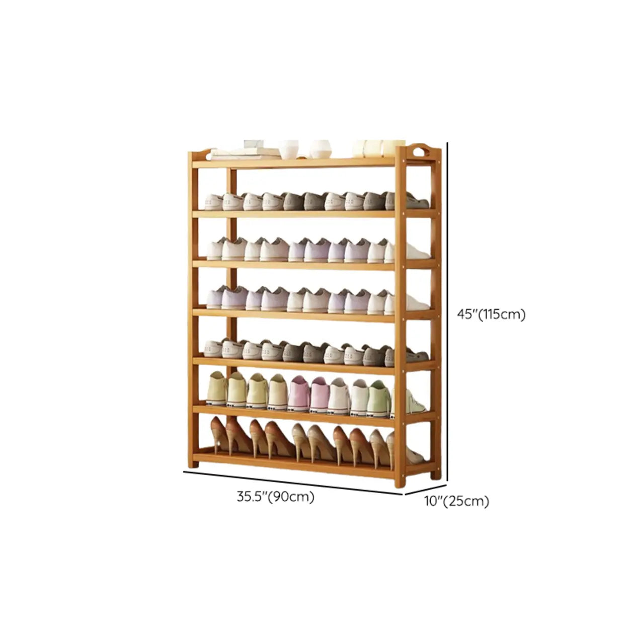 Bamboe Schoenenrek Vrijstaand Scandinavisch Design Met Meerdere Lagen Voor Hal En Slaapkamer | Restfield