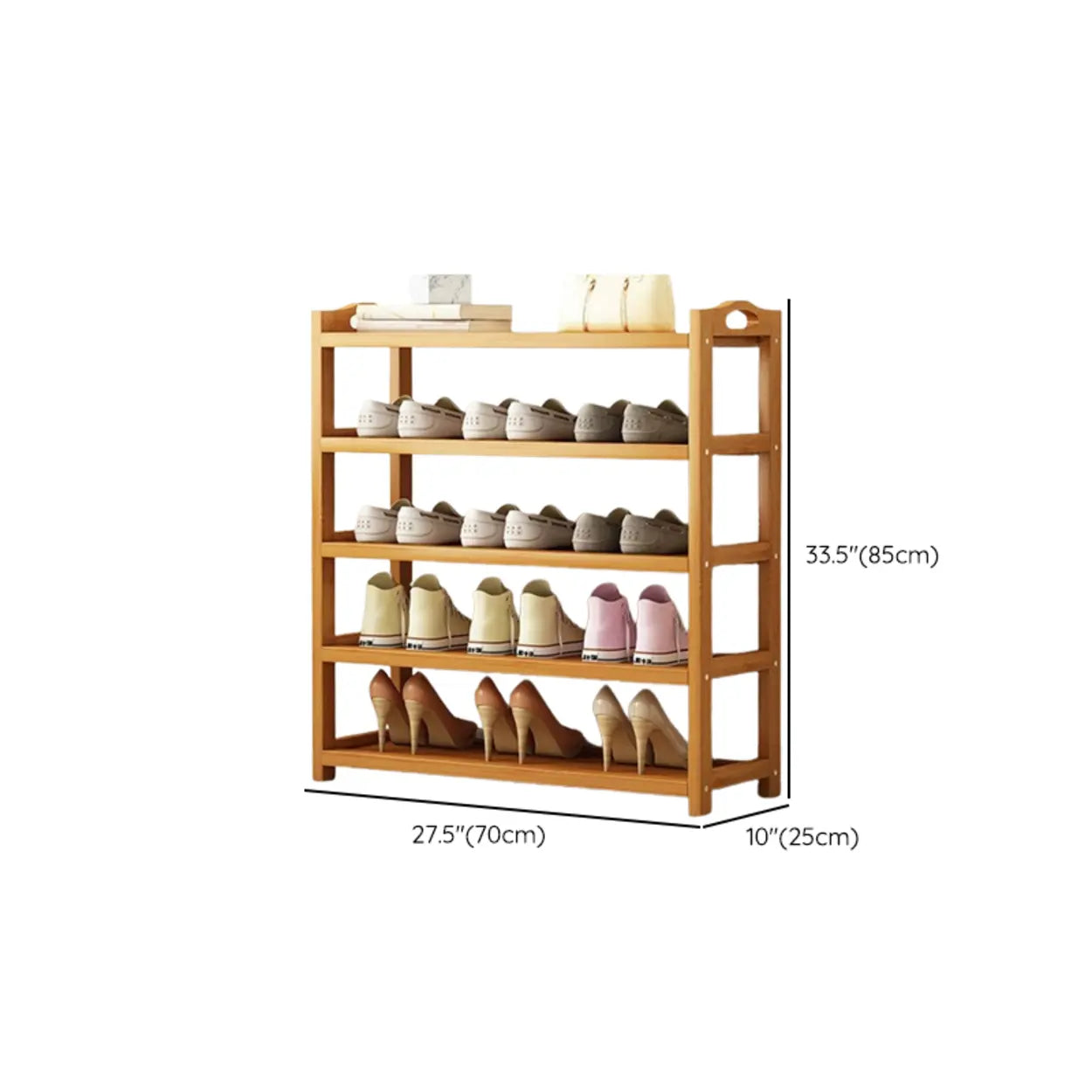 Bamboe Schoenenrek Vrijstaand Scandinavisch Design Met Meerdere Lagen Voor Hal En Slaapkamer | Restfield