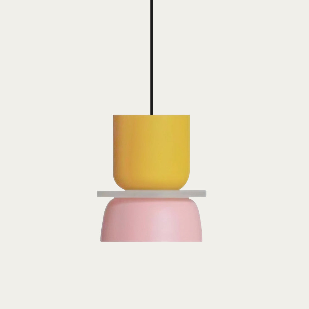 Hanglamp Nordic Color Block Aluminium Acryl Macaron 29cm E27 | Restfield