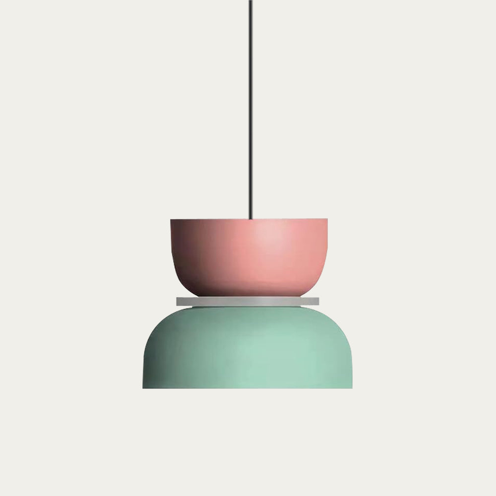 Hanglamp Nordic Color Block Aluminium Acryl Macaron 29cm E27 | Restfield