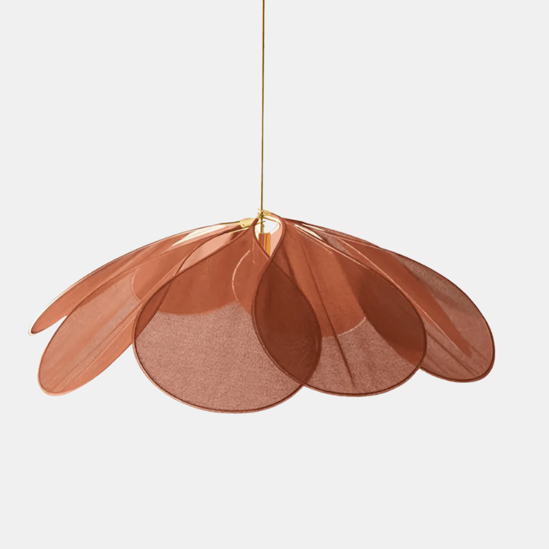 Hanglamp Bloem Stof Vintage E27 Warm Wit 50-80cm Woonkamer Slaapkamer Eetkamer