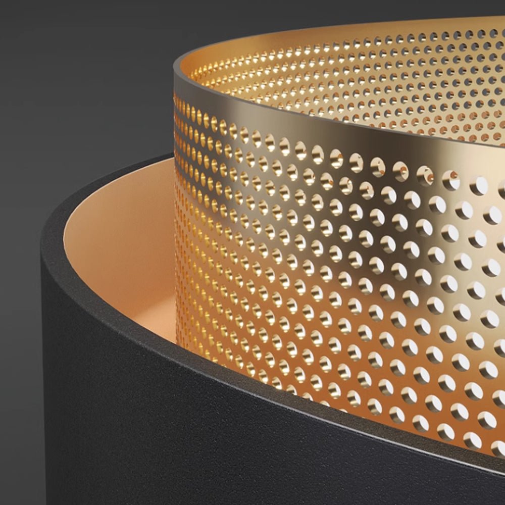 Plafondlamp LED Rond Hol Design 30W Wit Zwart 50cm Woonkamer Badkamer Minimalistisch