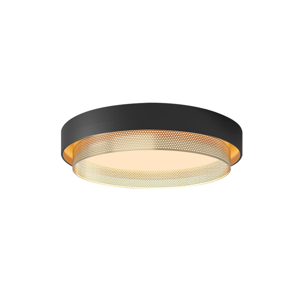 Plafondlamp LED Rond Hol Design 30W Wit Zwart 50cm Woonkamer Badkamer Minimalistisch
