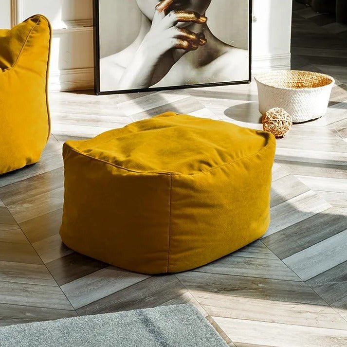 Wagrex - Zitzak Loveseat Zacht Fluwelen Stof