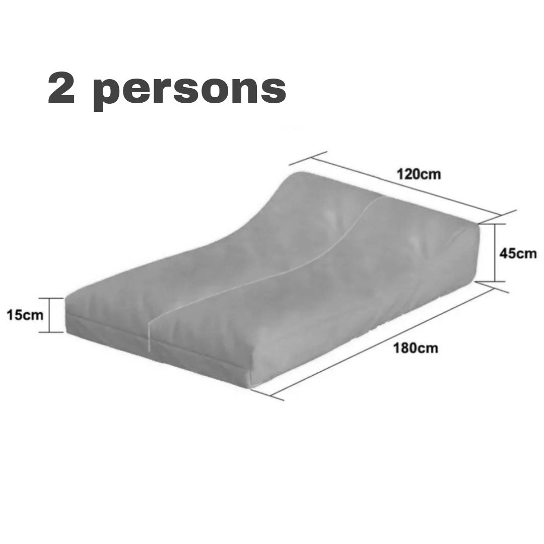 Outdoor Zitzak Waterdicht Oxford PVC Tuin Strand Zwembad 2-Persoons Ligzak