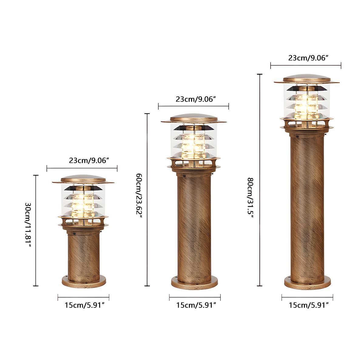 Moderne Waterdichte Buitenlamp Paal Cilinder Led Tuinverlichting IP65 Voor Oprit Pad En Terras | Restfield