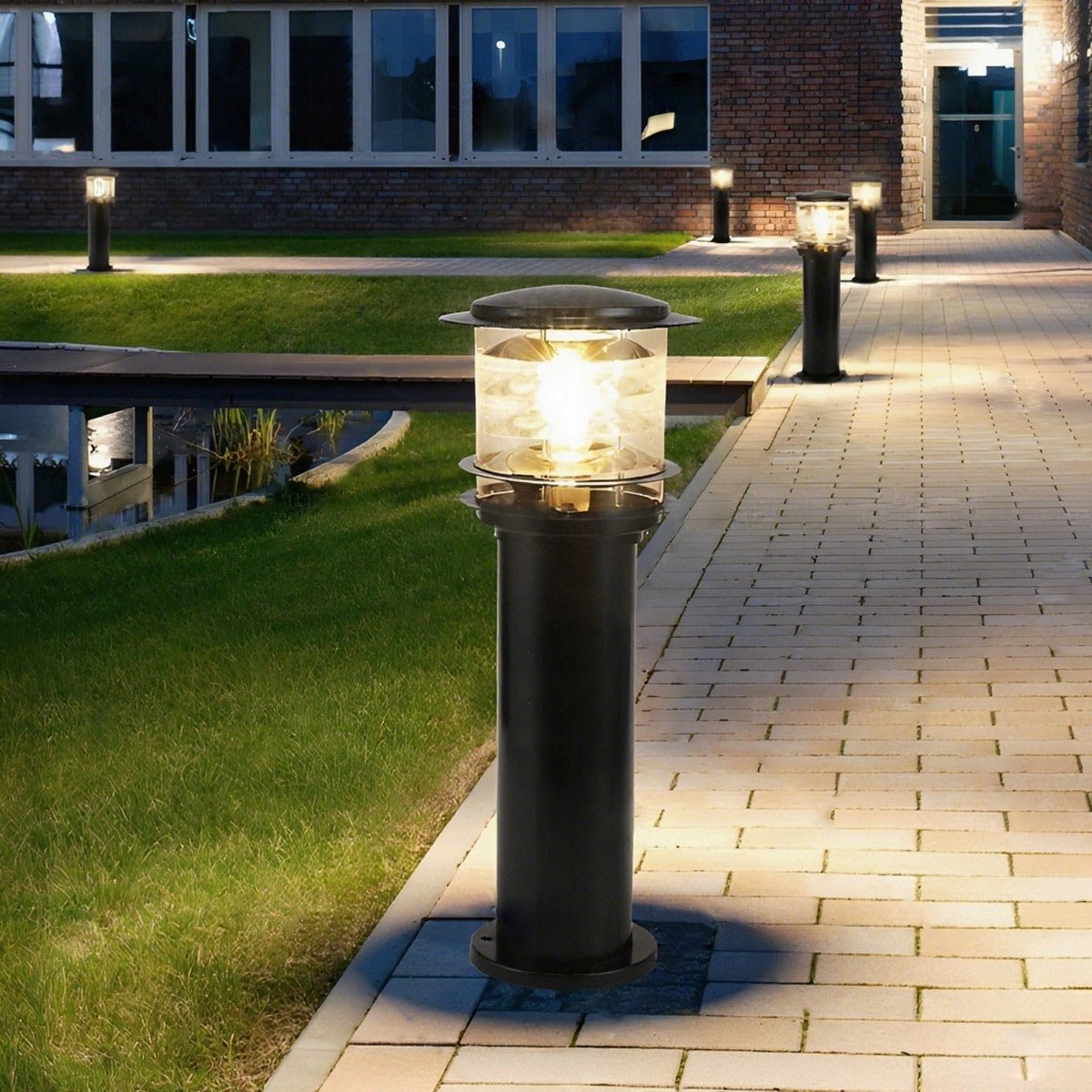 Moderne Waterdichte Buitenlamp Paal Cilinder Led Tuinverlichting IP65 Voor Oprit Pad En Terras | Restfield