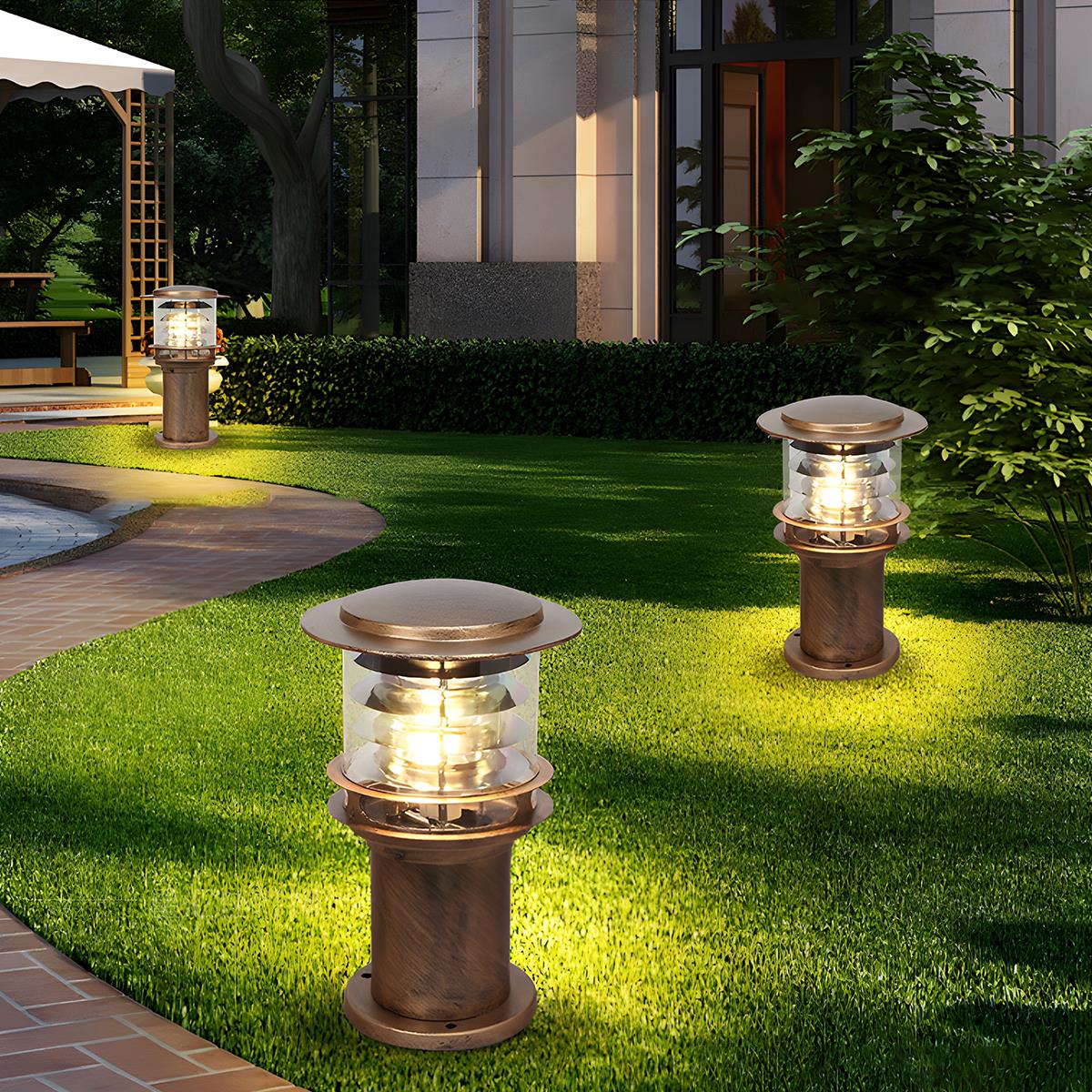 Moderne Waterdichte Buitenlamp Paal Cilinder Led Tuinverlichting IP65 Voor Oprit Pad En Terras | Restfield