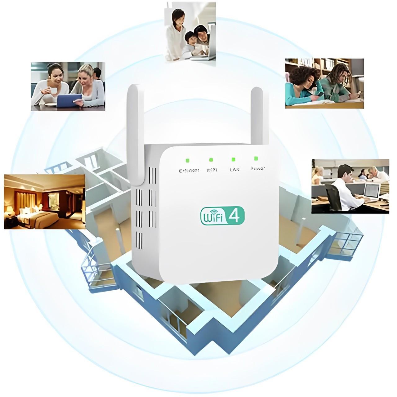 Wifi Versterker 300Mbps 2.4GHz Met Ethernet Poort Repeater Access Point | Restfield